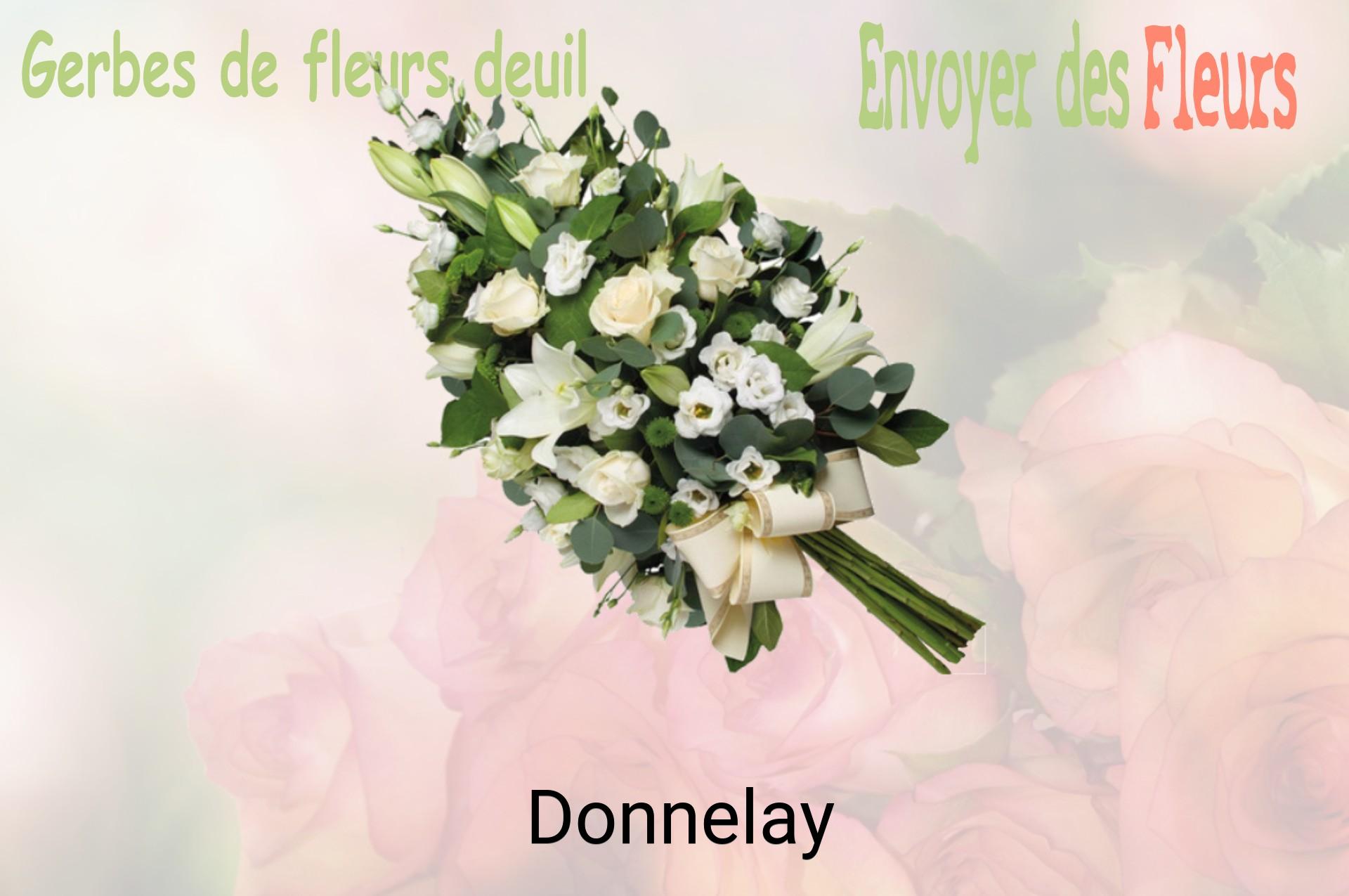 Gerbe de fleurs de deuil livrée à Donnelay